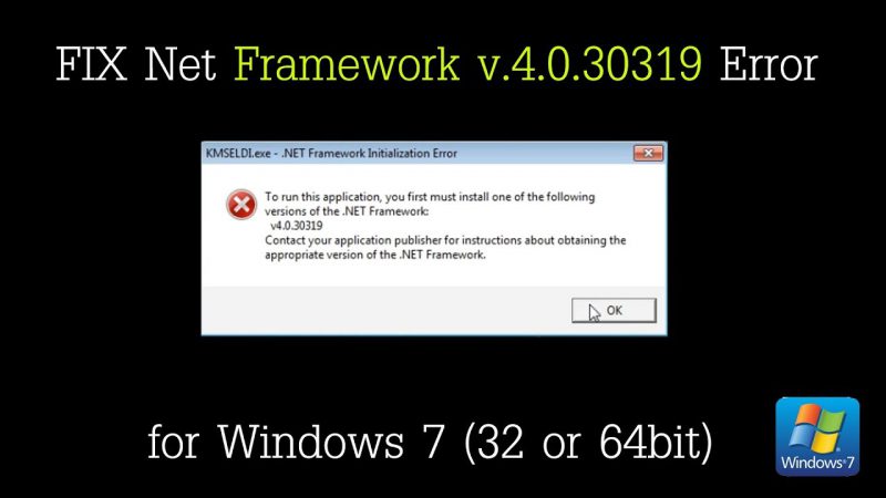 Fix Net Framework v.4.0.30319 Error Windows 7 100% from Techmirrors