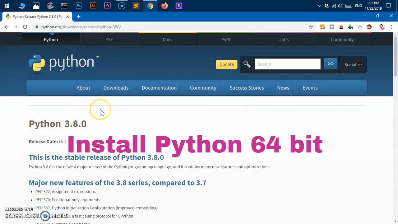 python download for 64 bit