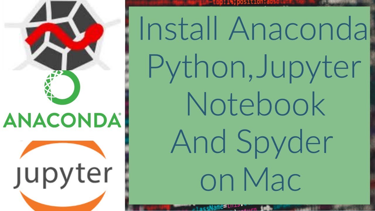 install python with anaconda mac