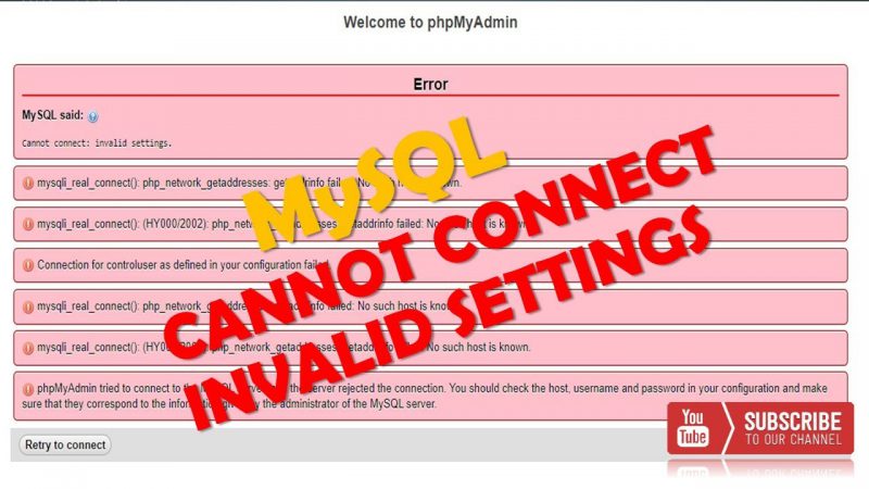 xampp phpmyadmin error 404