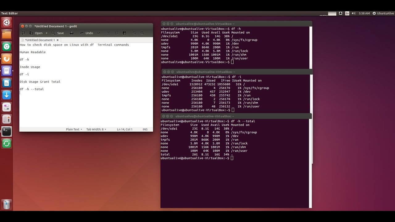 startup disk creator linux terminal install