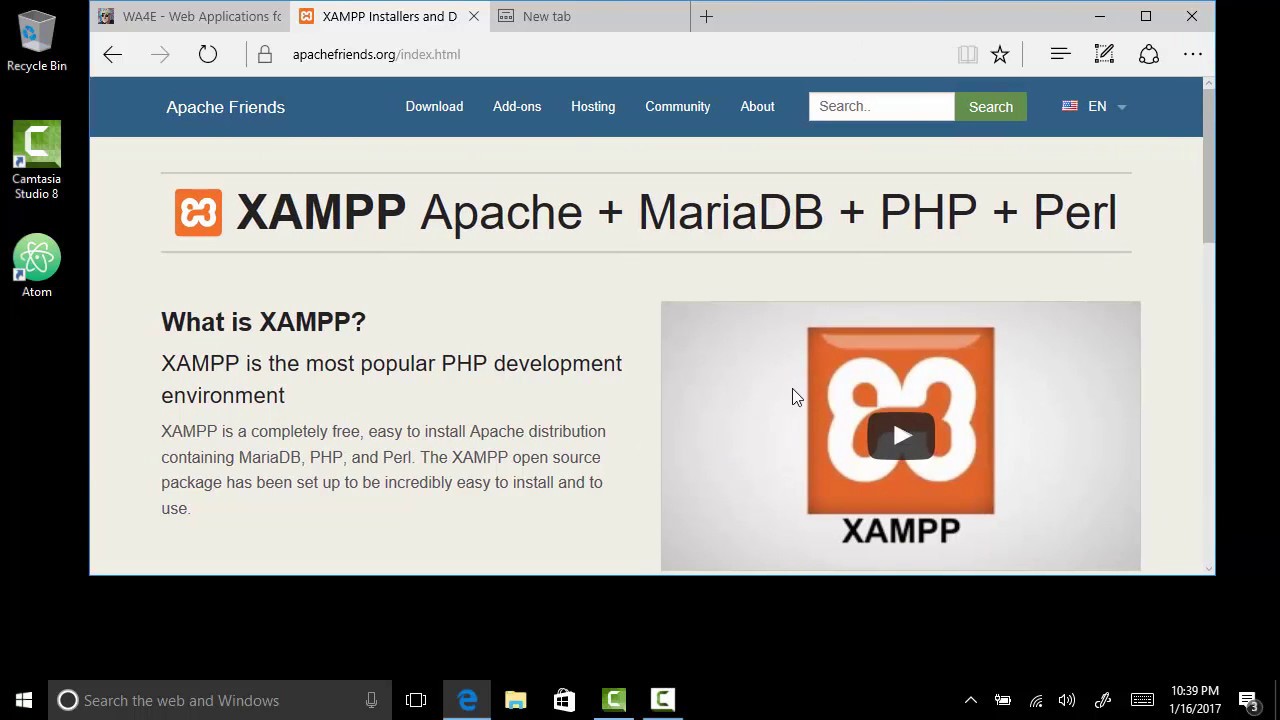 xampp install web app mac