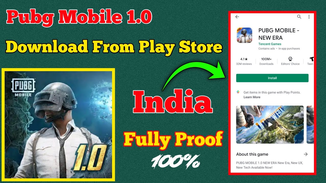 How to Download Pubg Mobile 1.0 From Google play store