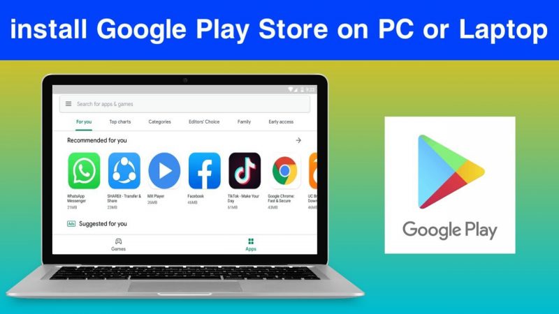 how to download and install the google play store