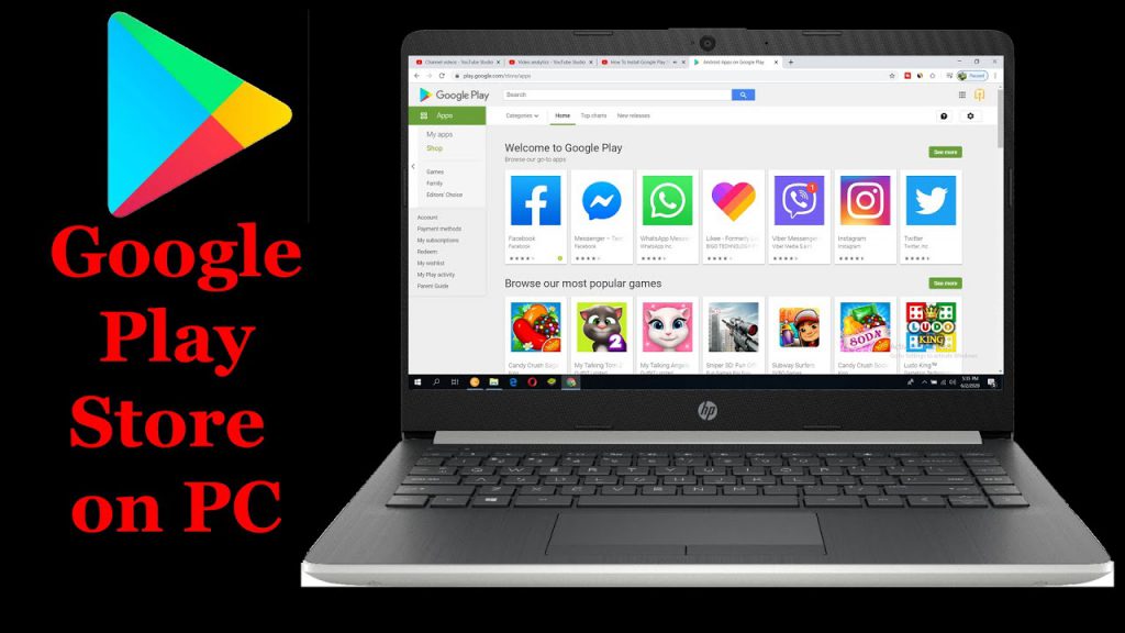 google play store app download for laptop windows 10