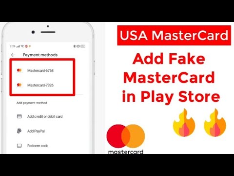 How to Add Mastercard in Google Play Store | Fake Mastercard | USA Mastercard from Tech mirrors
