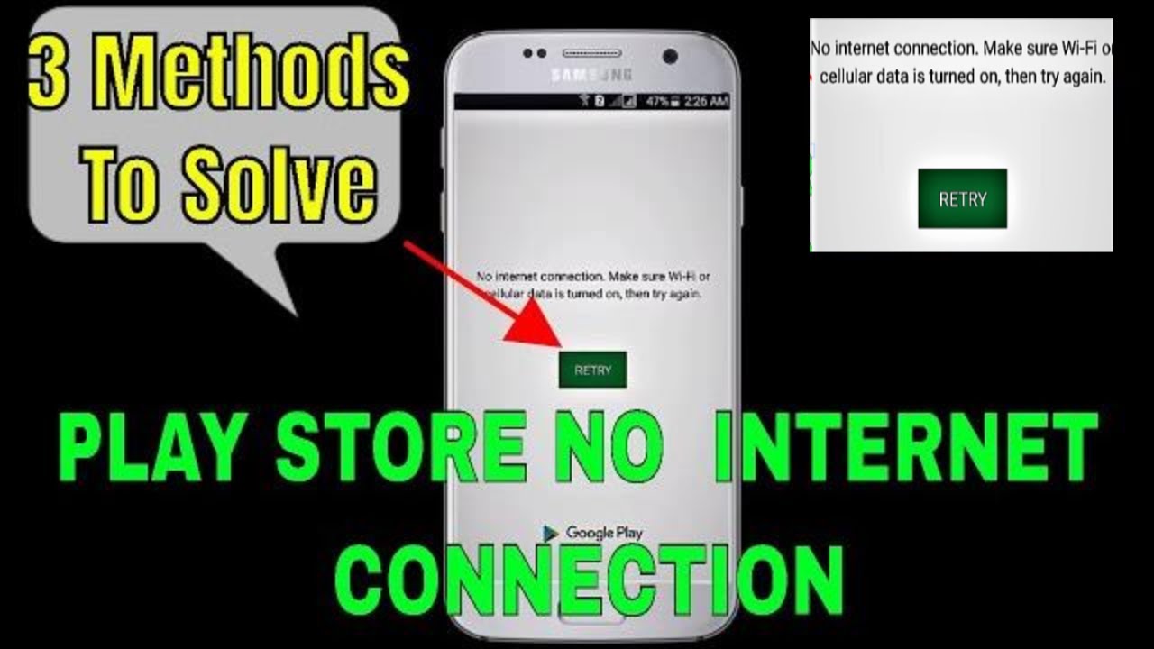 How To Fix No Connection On Google Play Store [Android] from