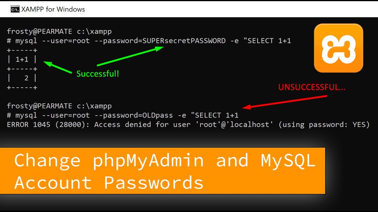 phpmyadmin change root password
