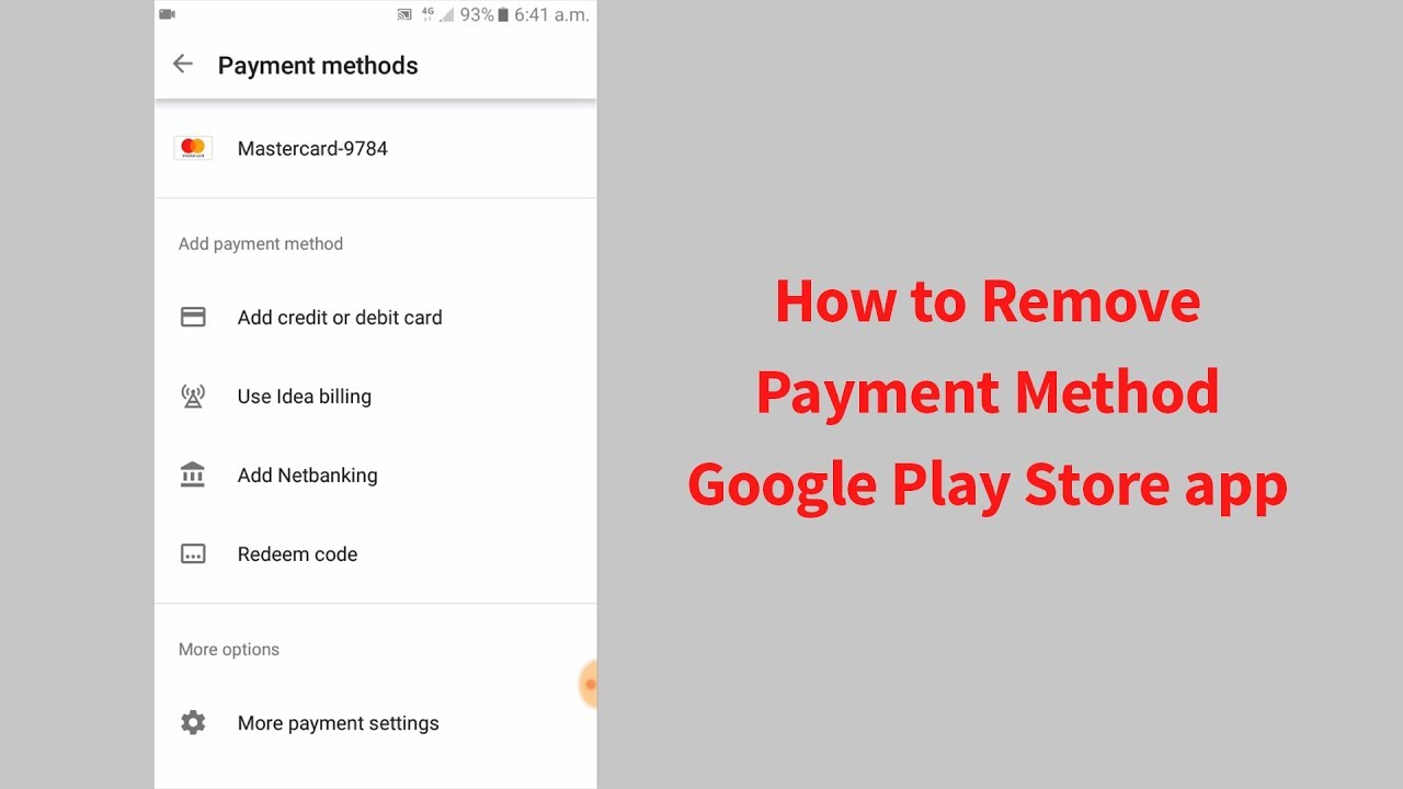 google play family payment method
