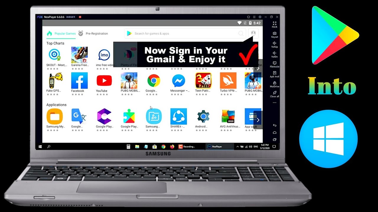 how to install google play store on windows 10 tablet