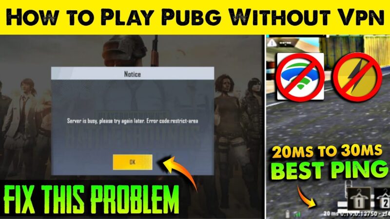 How to Play Pubg Mobile Lite Without Vpn || Fix Server Down Problem in Pubg Mobile Lite Without Vpn  tips of the day #howtofix #technology #today #viral #fix #technique