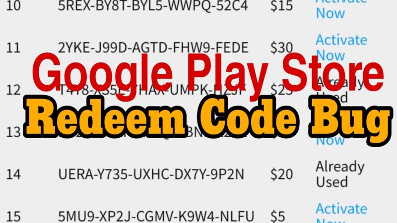 Google Play Redeem Code Bug | Google Play Store Redeem Code Bug Tricks | Google Play Gift Card Android tips from Tech mirrors