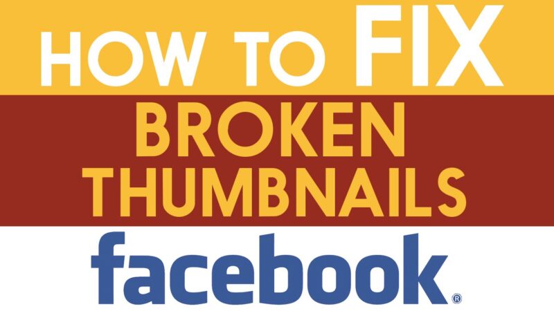 How to Fix Broken Thumbnails on Facebook  tips of the day #howtofix #technology #today #viral #fix #technique