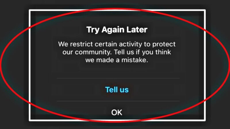 How to Fix instagram try again later problem | We restrict certain activity to protect our community  tips of the day #howtofix #technology #today #viral #fix #technique