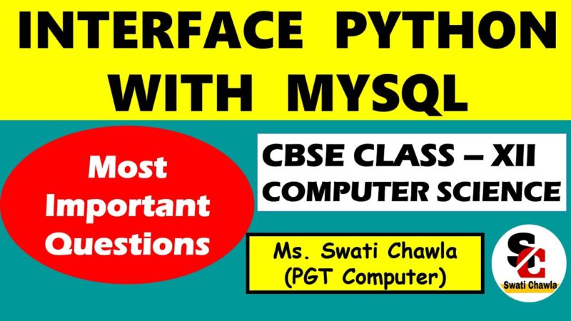 Interface Python with MYSQL | Important Question Answers | Class 12 Computer Science Mysql tricks from Techmirrors.org #mysql #tricks