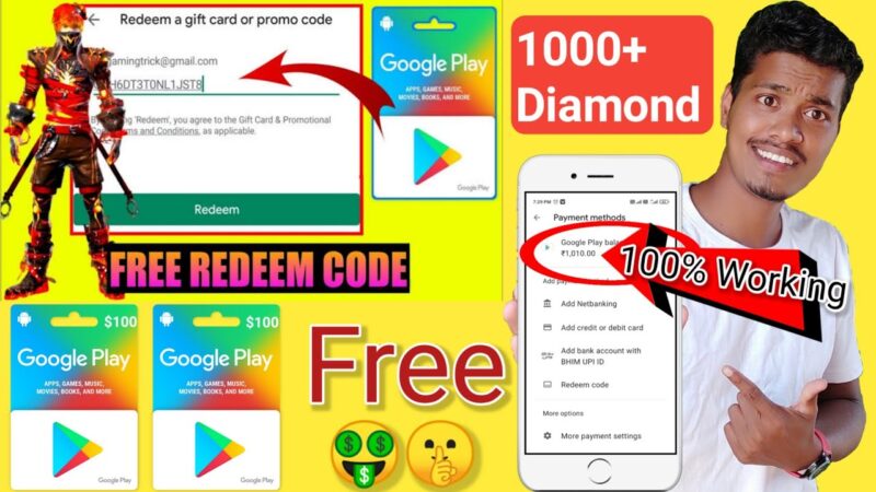 100% free google play redeem code | redeem code for play store | google play redeem code free Android tips from Tech mirrors
