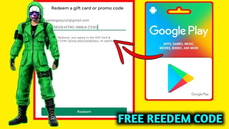 100% free google play redeem code | redeem code free fire | redeem code for play store Android tips from Tech mirrors