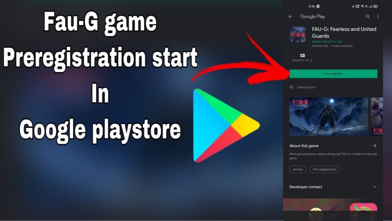 FAUG Game PreRegistration Start in GOOGLE PLAY STORE Android Platform Android tips from Tech mirrors