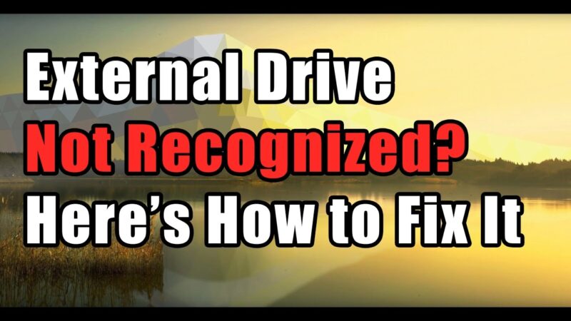 How to Fix External Drive Not Recognized Error in Windows  tips of the day #howtofix #technology #today #viral #fix #technique