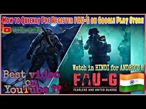 How to Quickly Pre Register for FAU-G on Google Play Store | HINDI | Android #nCoregames #FAUG 🤩🤩 Android tips from Tech mirrors