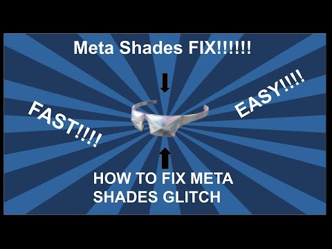 ROBLOX HOW TO FIX META SHADES GLITCH!!! (BADGE GITCH AND ANIMATION GLITCH)  tips of the day #howtofix #technology #today #viral #fix #technique