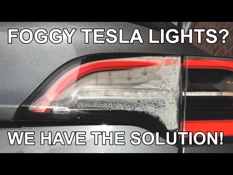 How to fix your fogged up Tesla tail lights  tips of the day #howtofix #technology #today #viral #fix #technique