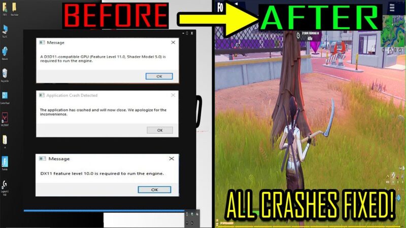 🔧 How to Fix Fortnite crash on pc | Fortnite Application crash detected | a d3d11 compatible gpu  tips of the day #howtofix #technology #today #viral #fix #technique