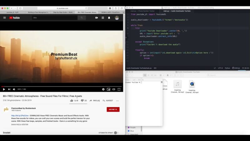 Building a YouTube Audio Downloader using Python [Demo] python tricks from Techmirrors