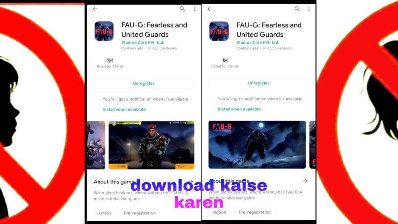 How to FAUG game Google Play Store per a gai hai  download kaise karen bataunga Android tips from Tech mirrors