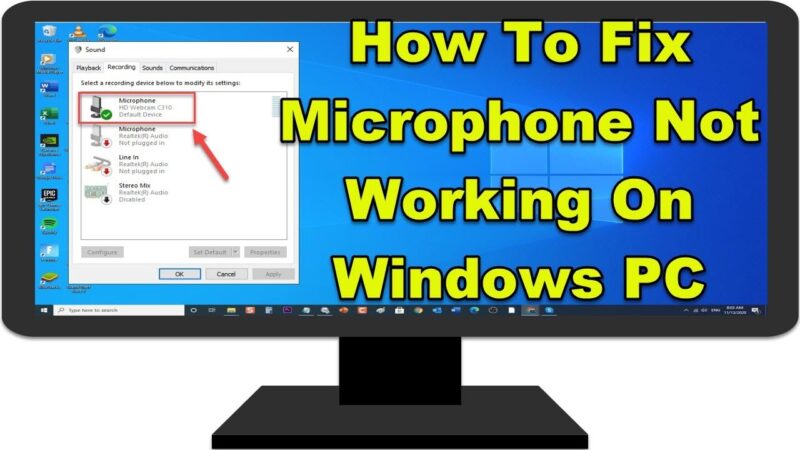 How To Fix Microphone Not Working On Windows 10  tips of the day #howtofix #technology #today #viral #fix #technique