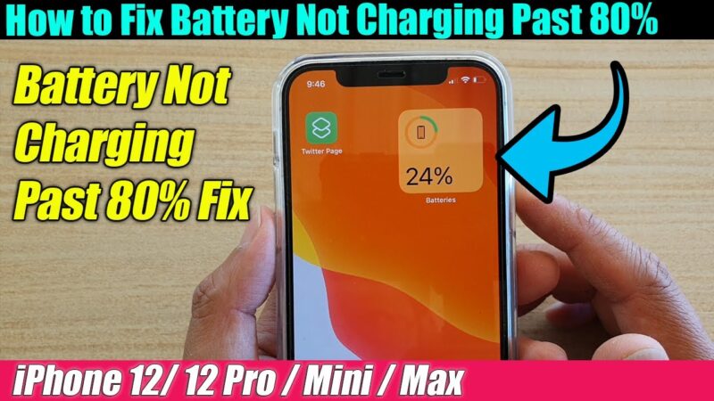 iPhone 12/12 Pro: How to Fix Battery Not Charging Past 80%  tips of the day #howtofix #technology #today #viral #fix #technique