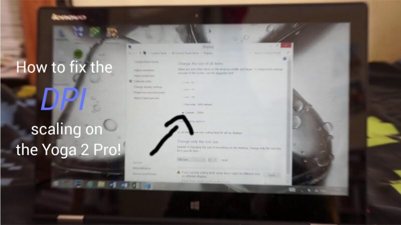 How to fix the software scaling (DPI) issue on the Lenovo Yoga 2 Pro  tips of the day #howtofix #technology #today #viral #fix #technique