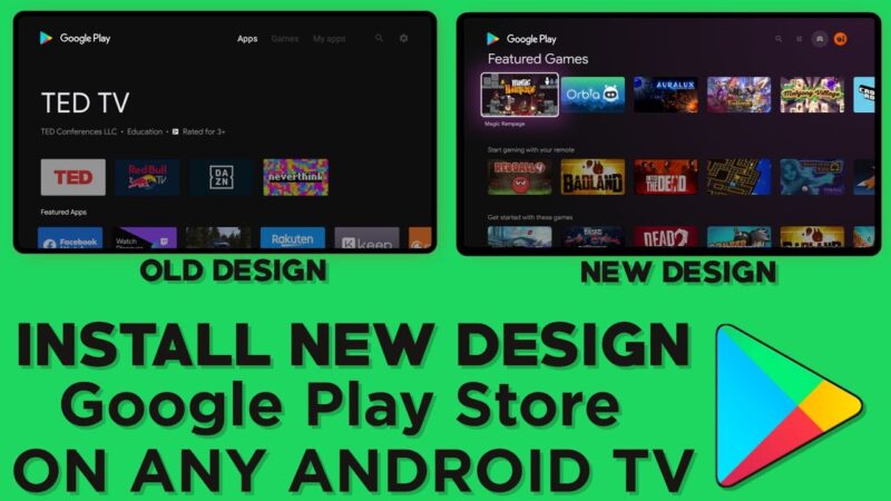 Install New Design Google Play Store On Any Android TV | Mi Box 2020 Android tips from Tech mirrors