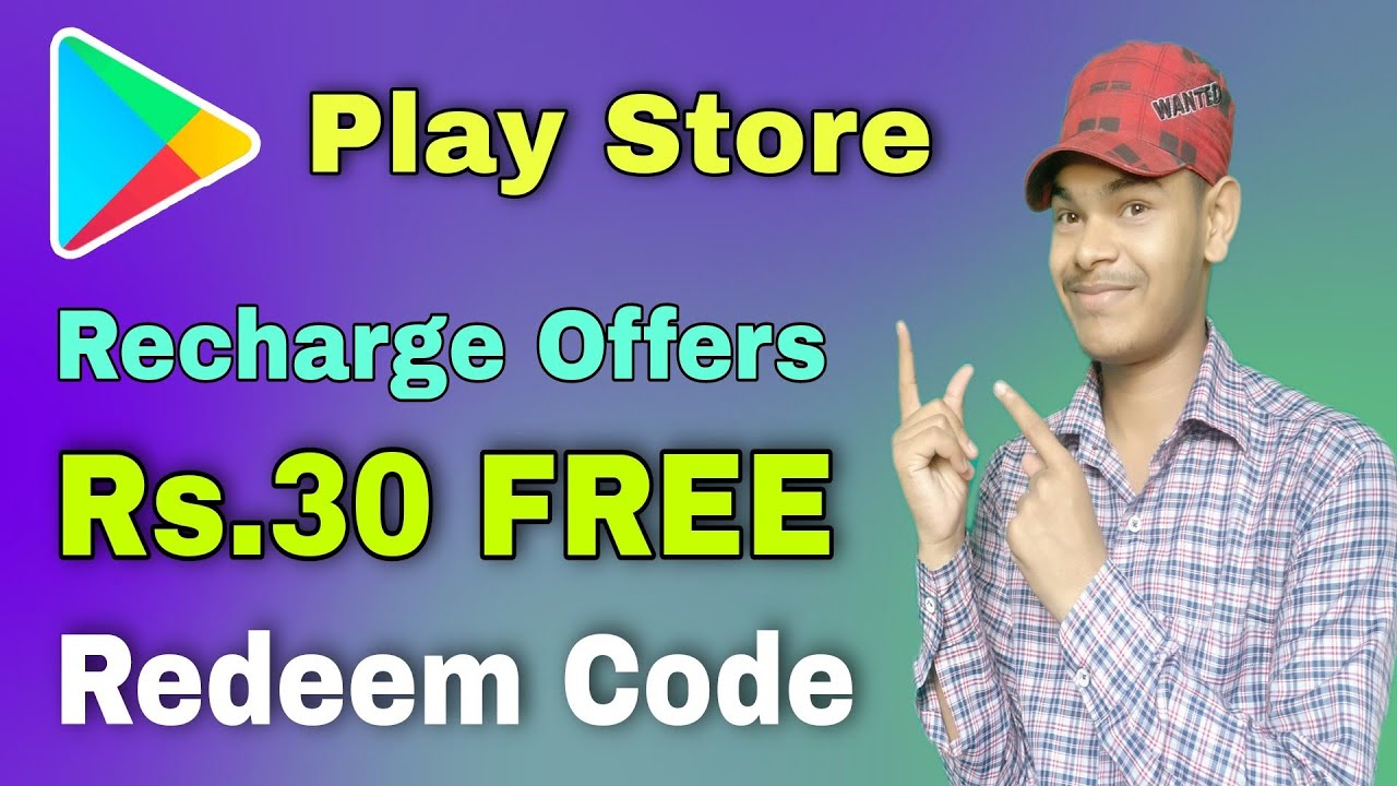 Play Store Free Redeem Code ||  Google Play Store Recharge Offers || Rs.30 Free Redeem Code Offers Android tips from Tech mirrors