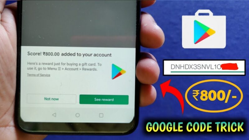{₹800/- Trick}😱 Free Google Play Redeem Code At ₹0/- || Playstore Redeem Code Free Loot Trick Android tips from Tech mirrors