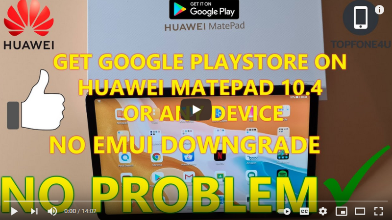 How to use Google Playstore on Huawei MatePad 10.4 or Any Huawei device works 100% in 2021 Android tips from Tech mirrors