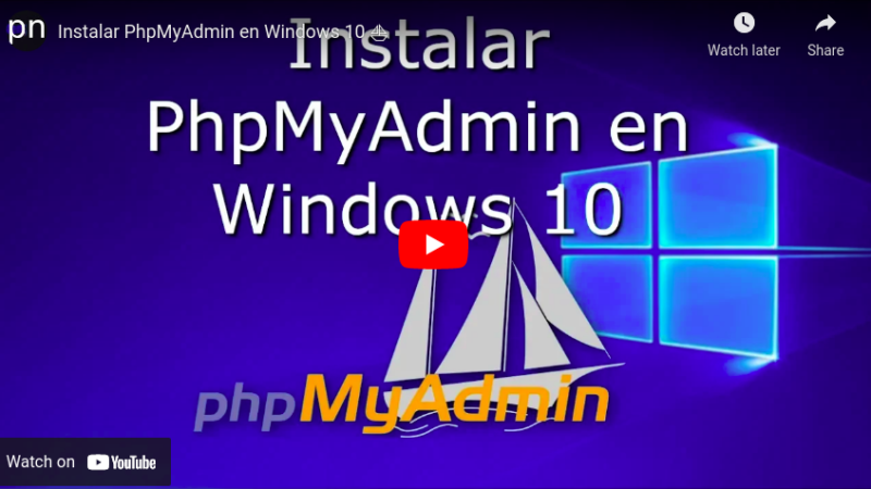 Instalar PhpMyAdmin en Windows 10 ⛵ php tricks from Techmirrors