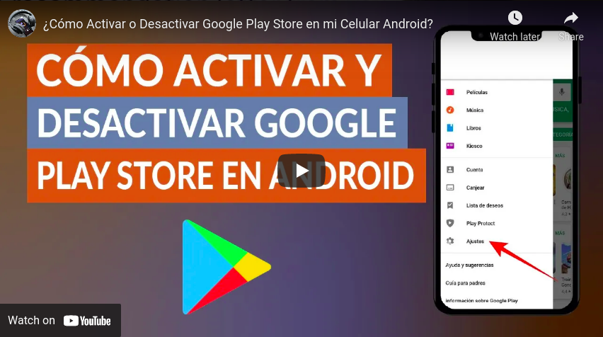 ¿Cómo Activar o Desactivar Google Play Store en mi Celular Android? Android tips from Tech mirrors