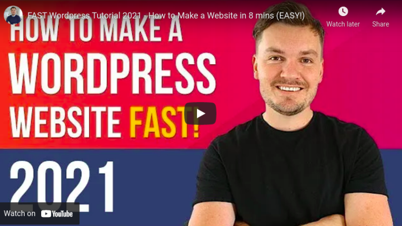 FAST WordPress Tutorial 2021 – How to Make a Website in 8 mins (EASY!) wordpress tricks from Tech mirrors
