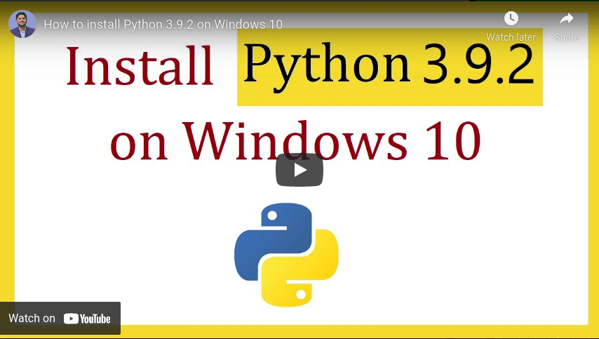 How to install Python 3.9.2 on Windows 10 python tricks from Techmirrors