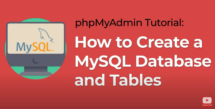 create database mysql with phpmyadmin