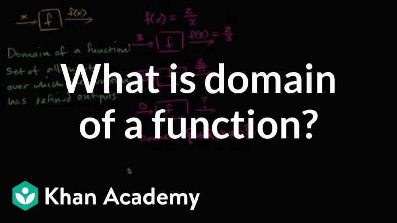 domain name meaning What is the domain of a function? | Functions | Algebra I | Khan Academy
