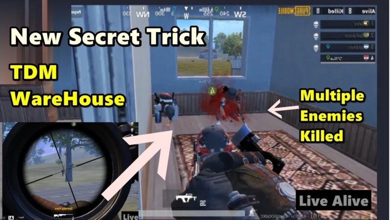 TDM WareHouse New Secret Trick To Kill Multiple Enemies In PUBG Mobile | 5% People know about this Tech Mirrors