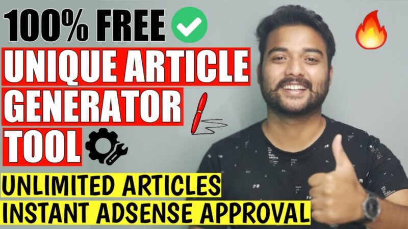 Free Unique Article Generator Tool (1-Click) CREATE UNLIMITED ARTICLES | Instant Adsense Approval Tech Mirrors