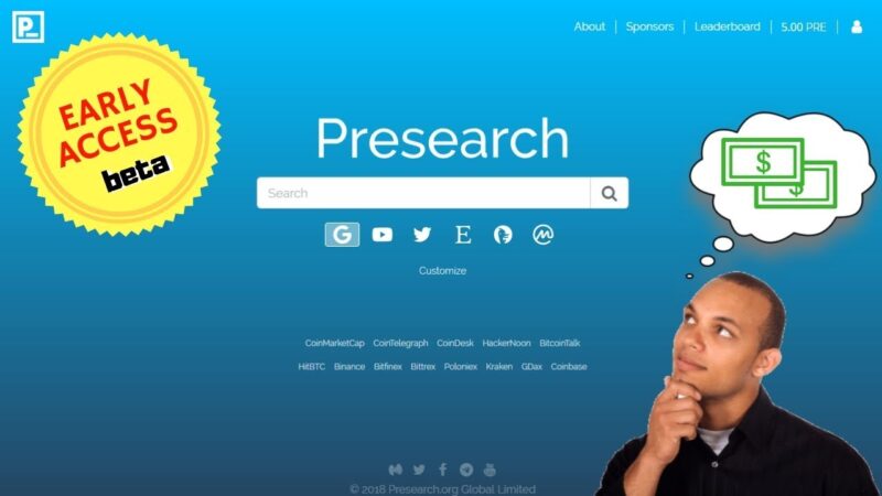Earn Money while Searching Online with Presearch Tech Mirrors