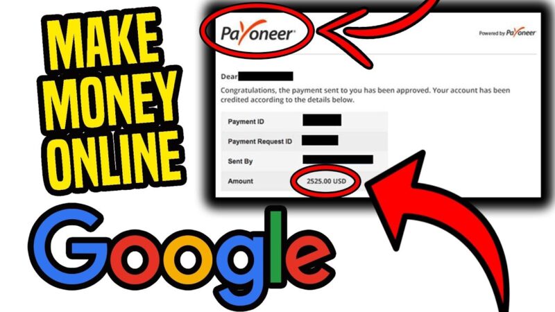 Make Money Online Searching GOOGLE.. Without PayPal?? (Payoneer) Tech Mirrors