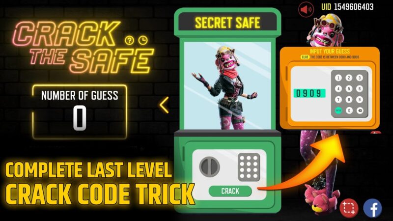 How To Complete Crack The Safe Event ( Secret Safe ) Crack Code Free Fire All Crack Code Trick Tech Mirrors