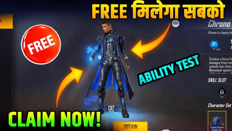 How To Get Free Chrono Character In Free Fire | Get Free CR7 Character | Chrono Character Ability Tech Mirrors